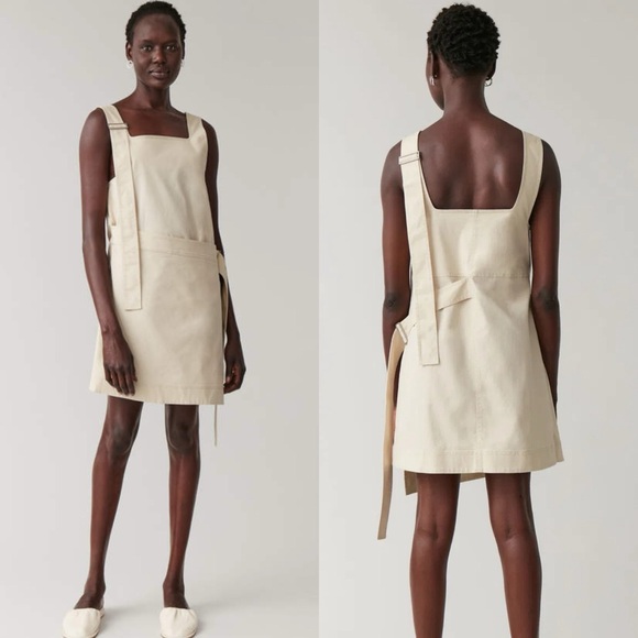 COS Sleeveless Cotton Wrap Dress - Picture 1 of 4